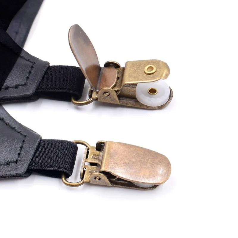 Черни мъжки и дамски чорапи с еластична Регулируема жартиера SJWJ-S-Бронзов Черен колан колани 3