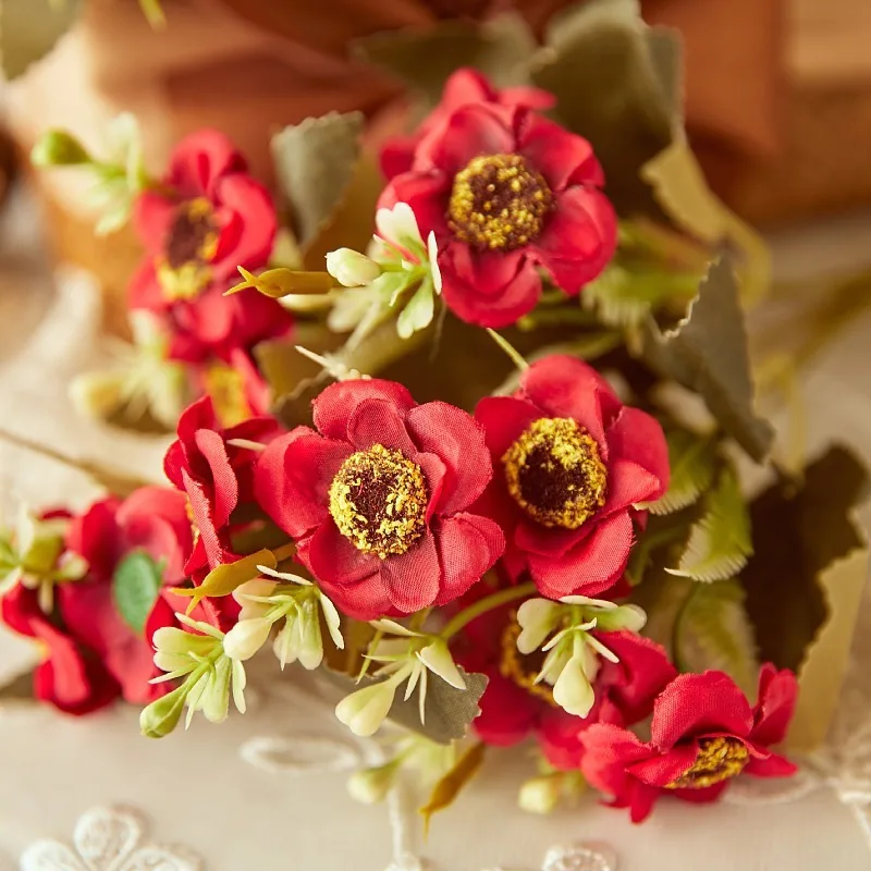 Японската роза изкуствени цветя САМ централните сватбени Балконски вили украса на масата и стаите в аксесоари за дома