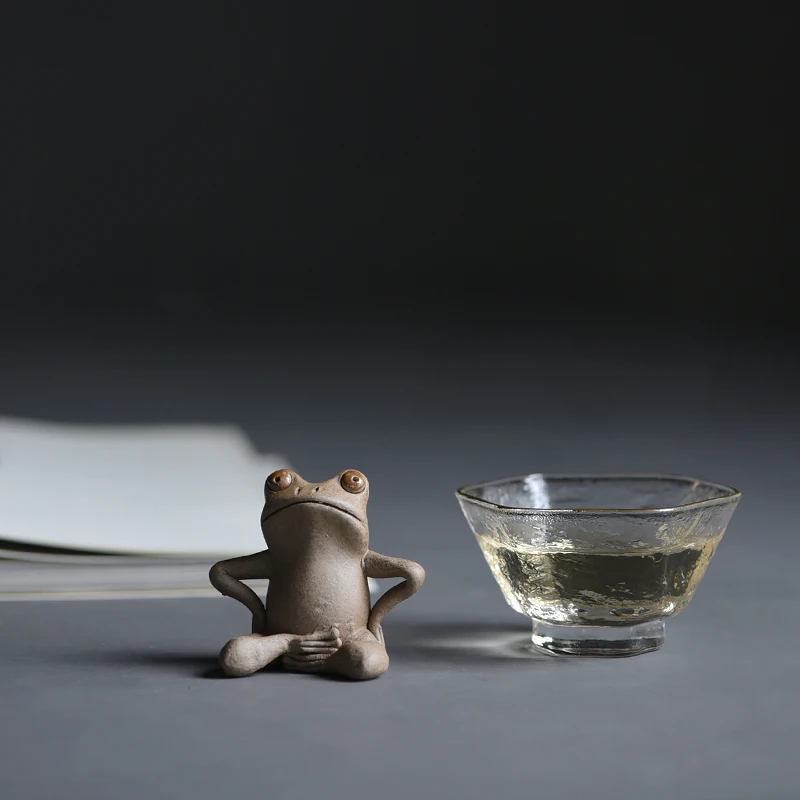 ★ керамични седалки в предмети, мебели мебели домашен любимец жаба чай, чай чай аксесоари за домашни любимци моделиране ръчно изработени 2