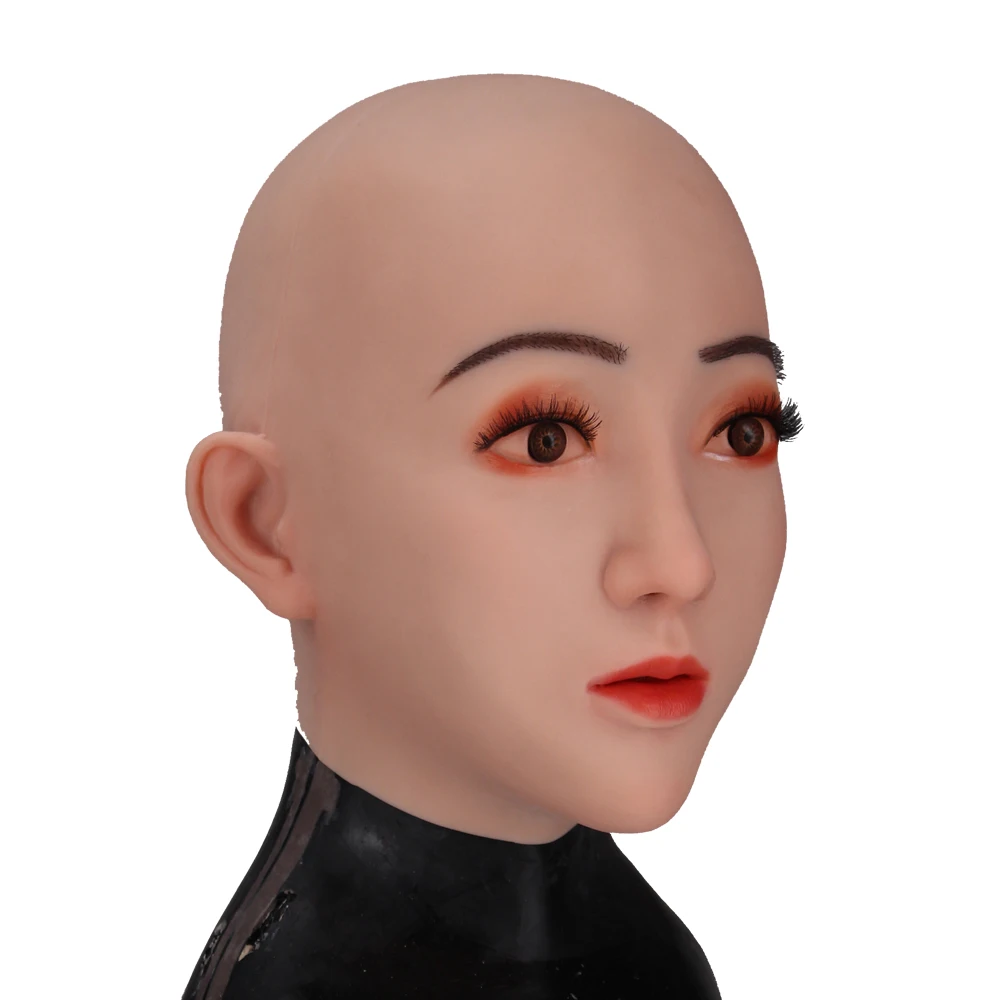 （AJL） ЖЕНСКИ Силикон Прическа Грим Травестит Cosplay Колекция от Козметични Маски за мъже и Жени с реалистични, силиконови маски 5